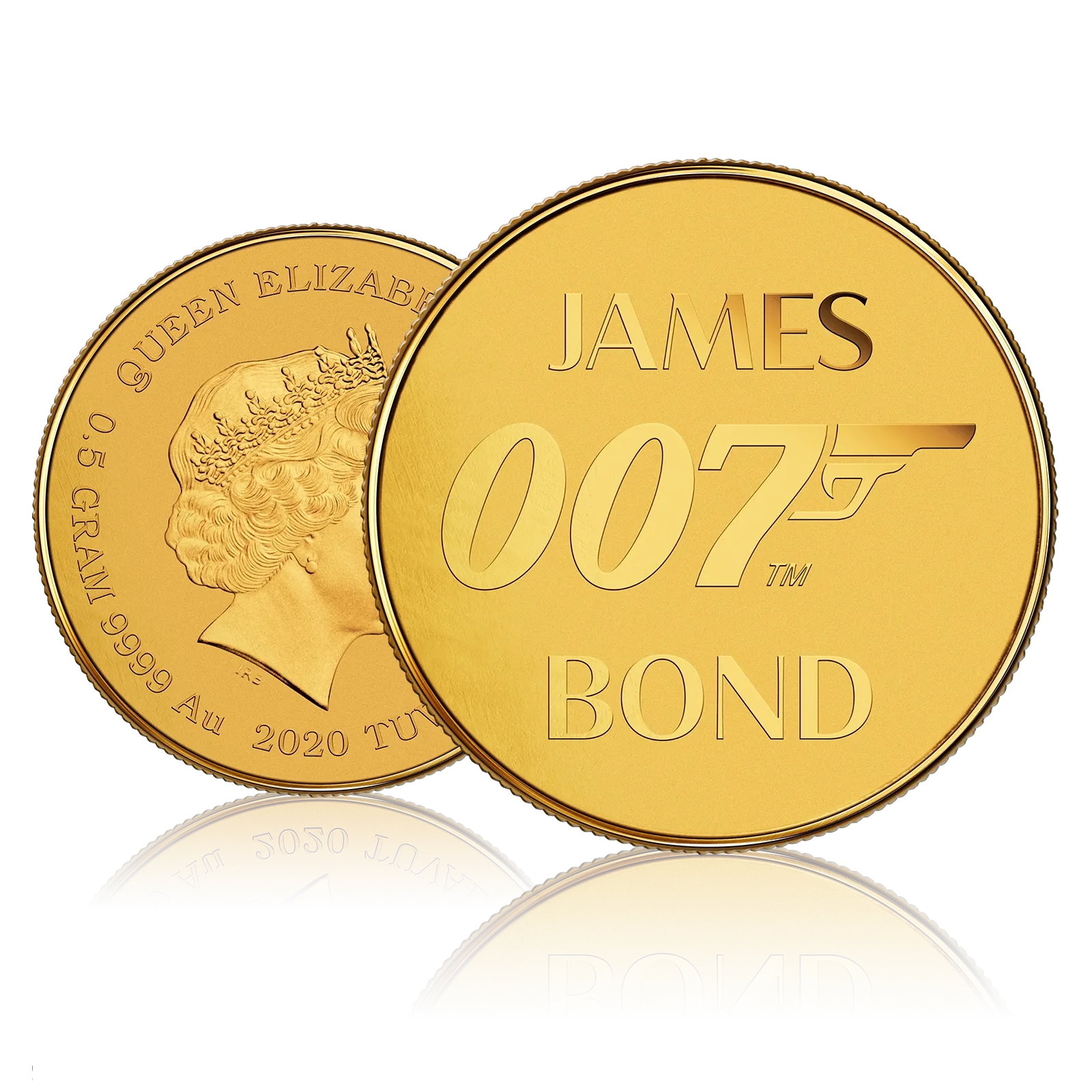0.5 Gram 007 James Bond Gold Coin In Card 4